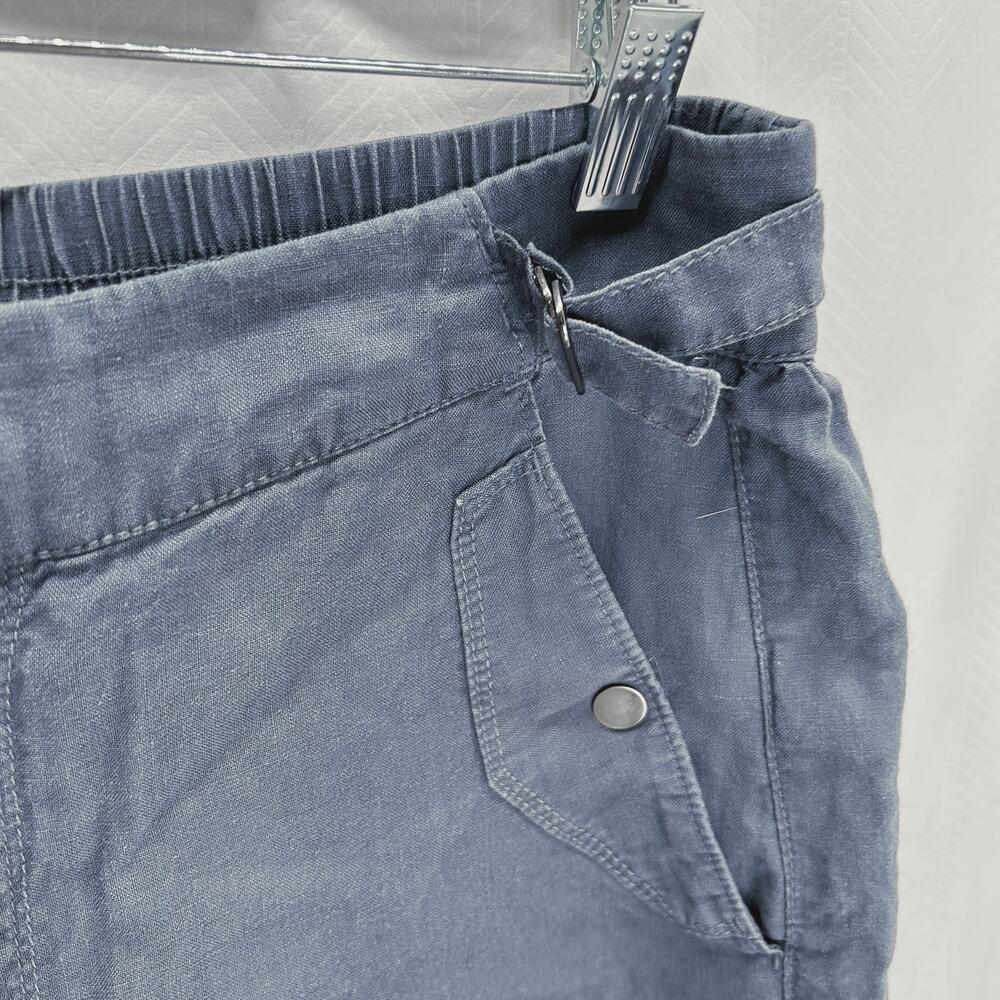 Athleta blue linen shorts 10 - Picture 2 of 7